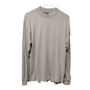 Cambridge classic solid gray long sleeve shirt  turtleneck sweatshirt sz medium